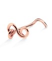 Infinity Shaped Silver Curved Nose Stud NSKB-47